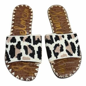 Sam Edelman Beaded Leopard Sandals